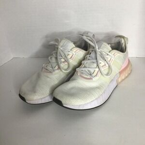 Adidas Womens White Clear Pink Lace Up Kaptir Super Running‎ Shoes Size 8.5